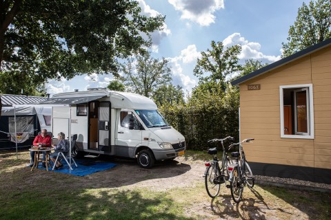 Camping met prive sanitair